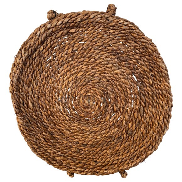 NEW Threshold Tall Woven Striped Basket With Handles Black Natural - Picture 6 of 8